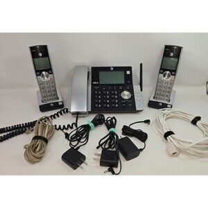 AT&T Corded /Cordless Phone Digital Answering System CL84365 1 Corded 2 Cordless